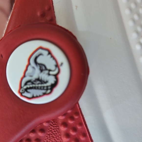 Crocs University of Alabama Crimson Tide Clogs Ted White Bama Mens Sz 10 - Picture 3 of 7